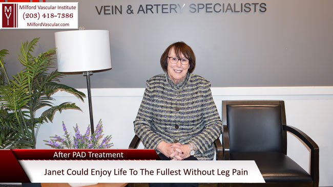 Peripheral Artery Disease Treatment New Haven CT Ends Janets Leg Pain