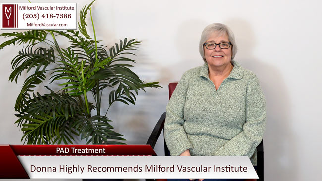 Peripheral Vascular Disease Specialist New Haven Connecticut Review By Patient Donna